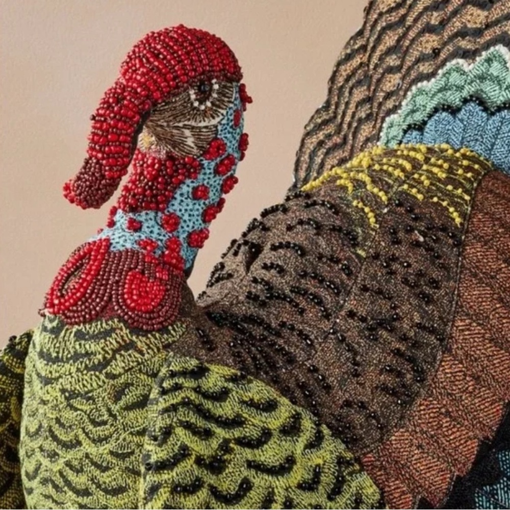 Fall Turkey Shaped Pillow - John Derian for Target - Picture 3 of 7